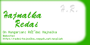 hajnalka redai business card